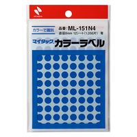 ニチバン マイタック カラーラベル 8mm 青 ML-151N4 1セット(1袋×5)