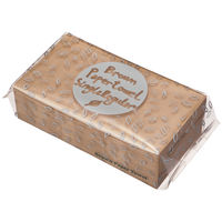 ペーパータオル 中判・シングル無漂白 1セット（1個（200枚入）×10）＋ 超吸収キッチンタオル マルチクロス サンプル付セット オリジナル