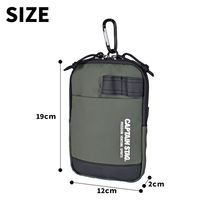 スワン CAPTAIN STAG ポーチ 1331 カーキ 1個（直送品）