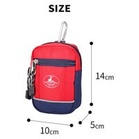 スワン CAPTAIN STAG ポーチ 1307 レッド 1個（直送品）