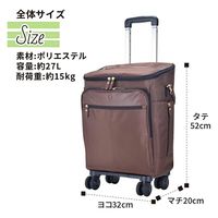 スワン SAXON cue 2way ショッピングキャリーバッグ 5233 ブラック 1個（直送品）