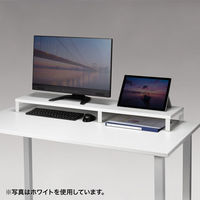 サンワサプライ 木製机上ラック（W1000・ブラック） MR-LC314BK 1個（わけあり品）