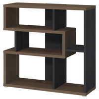 大洋 Shelfit リエール 幅800×奥行301×高さ847mm ダークブラウン LI 8580R DB&BK 1台（直送品）