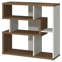 大洋 Shelfit リエール 幅800×奥行301×高さ847mm ブラウン×ホワイト LI 8580R WB&WH 1台（直送品）