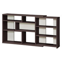 大洋 Shelfit イーシーラック 幅1180～1550×奥行295×高さ800mm ダークブラウン ECR8012R DB 1台（直送品）