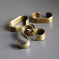 ポッシュリビング SフックL アンティークゴールド W3×D1×H6.5cm アイアン 63174 1セット(6個)（直送品）