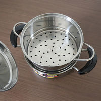 【アウトレット】【アウトレット】タマハシ 蒸し器 18cm 二段 ステンレス製 IH ガス火対応 CKー071 1個