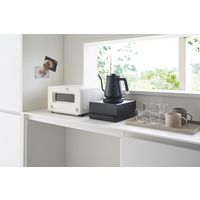 山崎実業 引き出し付キキッチン家電下ラック タワー tower ブラック 2019 1個