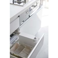 山崎実業 スリムプラスチックバッグケース タワー tower ホワイト 3976 1個