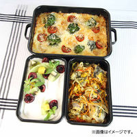 アドバンスドア 保存容器 S 0.45L 浅型 角型 琺瑯 抗菌 ブラック ADーS.BK 1個