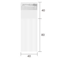今村紙工 封緘テープ付　アルミ蒸着テープ　Sサイズ  0.025mm 透明 1袋（100枚）