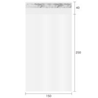 今村紙工 封緘テープ付　アルミ蒸着テープ　150サイズ  0.025mm 透明 1袋（100枚）