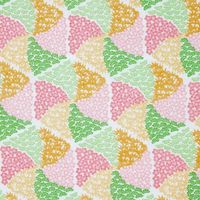 白雪ふきん 友禅ふきん 吸水性がよく すぐ乾く 友禅染め かや織りふきん 台拭き 食器拭き 松竹梅 ピンク 1枚