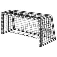 ゼット学校体育 フットサルネット 亀甲T ZKN401 1セット(1組入×1)（直送品）