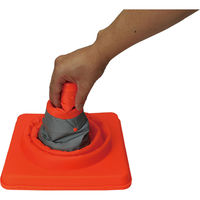 ゼット学校体育 伸縮式三角コーン 30cm タイプ オレンジ ZND30 1セット(1本入×2)（直送品）