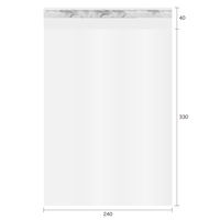 今村紙工 封緘テープ付　アルミ蒸着テープ　角2サイズ 0.025mm 透明 1袋（100枚）