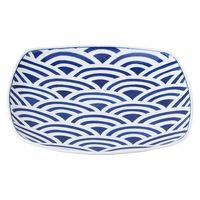 【アウトレット】【Goエシカル】訳あり ＜メーカー再検品済・B級品＞西海陶器 青海波 角多用皿 B48364 1セット（1枚×5）