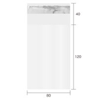 今村紙工 封緘テープ付　アルミ蒸着テープ　Lサイズ 0.025mm 透明 1セット(1袋（100枚）×10)