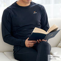 VENEX(ベネクス) リチャージ＋ 【一般医療機器】ロングスリーブ メンズ L ブラック×ブラック 6431 1枚（直送品）