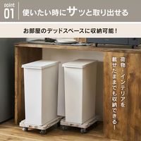 エスコ 421x281mm/100kg ドーリー(連結式/ブレーキ付) EA520AC-52 1セット(2台)（直送品）
