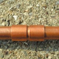 エスコ 6.35mm 銅管ソケット(5個) EA432BA-2A 1セット(3袋)（直送品）