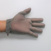 エスコ [M/230mm] 手袋(5本指/ステンレス製/左右兼用) EA354SE-22A 1枚（直送品）