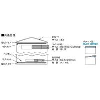エスコ 785x 750mm 安全掲示板(防雨型/緑) EA983BG-73 1個（直送品）
