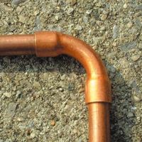 エスコ 25.40mm 銅管エルボ(90°/5個) EA432BB-8B 1袋（直送品）