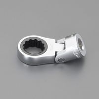 エスコ 3/8”DR/13mm ラチェットめがねソケット EA618JN-113 1セット(2個)（直送品）