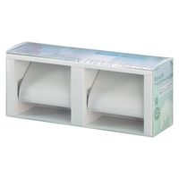 エスコ 324x100x131.5mm トイレットペーパーホルダー(2連) EA638LD-10A 1セット(2個)（直送品）