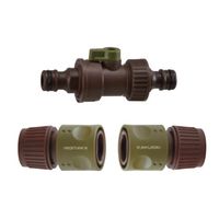エスコ 内径11ー15mm ホースコネクターセット EA124LF-3B 1セット(3個)（直送品）