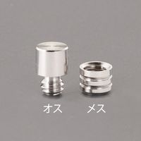 エスコ 12mm ダボ棚受(M8 オス/4個) EA951E-85 1セット(11袋)（直送品）