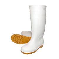 エスコ 29.0cm 安全長靴(耐油底・白) EA998RA-290 1セット(2足)（直送品）