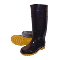 エスコ 25.0cm 安全長靴(耐油底・黒) EA998RB-250 1セット(2足)（直送品）