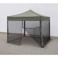 エスコ [3x3mテント用] メッシュサイドシート1面(ファスナー無/黒) EA915-26 1枚（直送品）