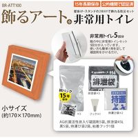 ブレイン 飾るアート非常用トイレ(小)5回分+アートポスター14種セット BR-ATT100 1セット(4個) 555-3426（直送品）