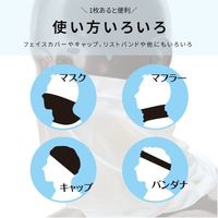 ブレイン 接触冷感ネックゲーターホワイト(白) BR-659-WH 1個 611-5040（直送品）