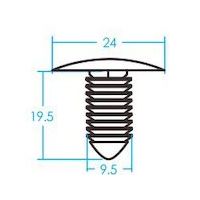 JTC 汎用クリップ(10ケ入り) RD69 1袋(10個) 507-3667（直送品）