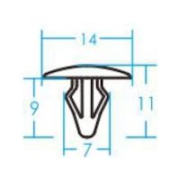 JTC 汎用クリップ(10ケ入り) RD75 1袋(10個) 506-5711（直送品）