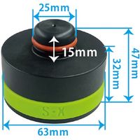 JTC テスラ用リフトパッド モデルS・X用 4個セット JTC7964S 1個 653-2123（直送品）