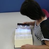 コンテック KONTEC 読書 虫めがね ブラウン LP-08B 1個 574-3132（直送品）