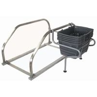 大和産業 カート収納庫用簡易カゴ置台YBS KBO-1 1台 591-5740（直送品）