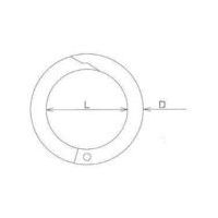 水本機械製作所 水本 ステンレス チェーンキャッチ 内径16mm CC-3 1個 675-0514（直送品）