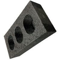 ウッドプラスチックテクノロジー ウッドプラスチック リサイクル樹脂ブロック 200mm×400mm×90mm 黒 BLOCK 90 1個（直送品）