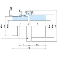 九州ハセック ギヤカップリング 並延長軸形 NSEシリーズ NSE-137 1個 578-3904（直送品）