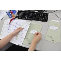 中川製作所 楽貼ラベル 12面 四辺余白付 角丸 RB13 UPRL12B 1冊(100枚) 677-1203（直送品）