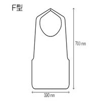 神戸マッチ KMC 不織布 エプロン F型 黒 4972167801133 1セット(1袋(30枚入)×40)（直送品）