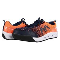 コーコス信岡 マンダムニット 27cm オレンジ/ネイビー #001 1足（直送品）