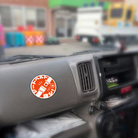 グリーンクロス シートベルト着用ステッカー丸形 ピンク SBT-R03 1枚（直送品）