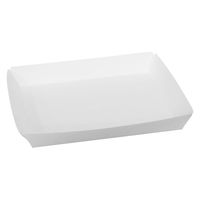ノーブランド 食品用 紙トレー 耐油耐水 白 400枚セット 間口212×185mm FT35-0400-AS 1セット(400枚入)（直送品）